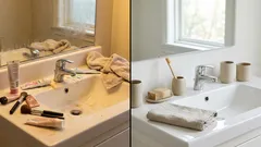 20分でバスルームがきれいに見える：まず隠すべきもの