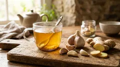 にんにく茶の作り方をやさしく解説、レモンとはちみつで飲みやすくするコツ